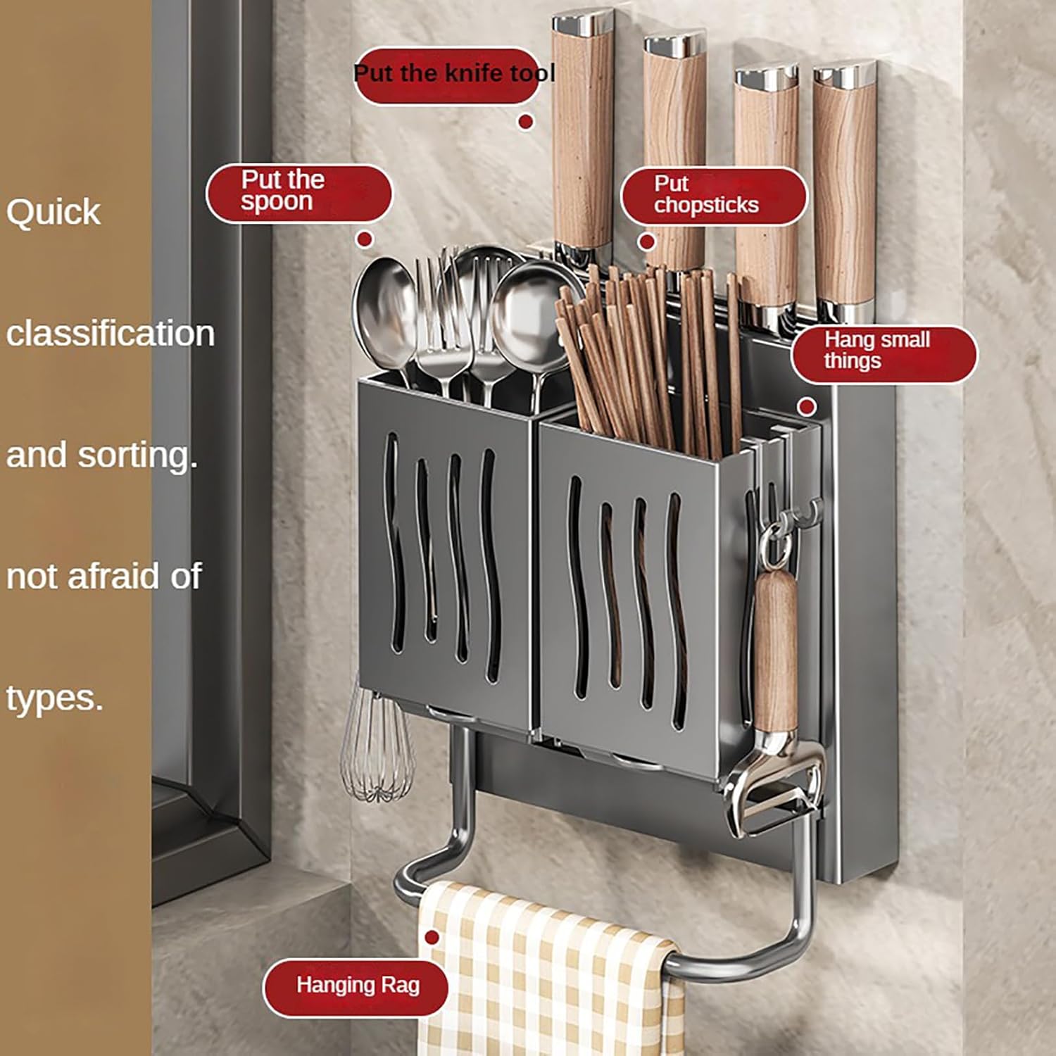 Multi-functional Kitchen Knife Holder