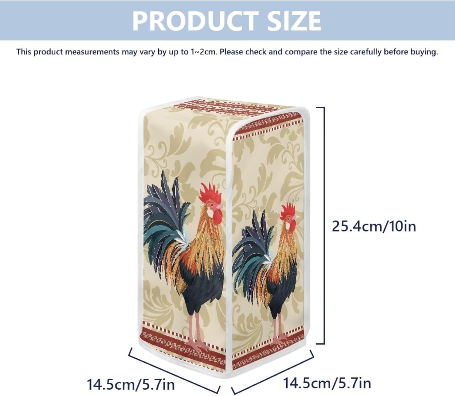ZUXONGSY Rooster Electric Can Opener Dust Cover