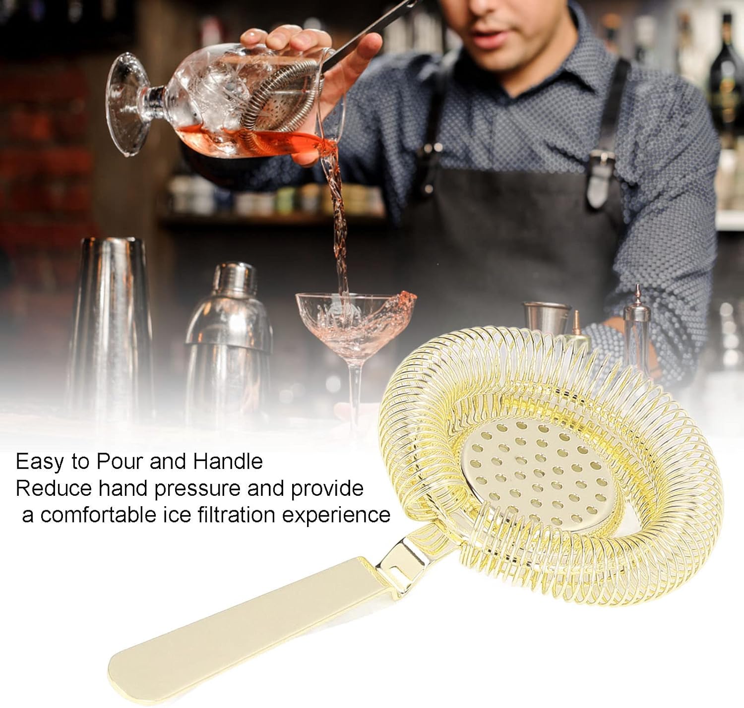 Perfectly Smooth Bar Strainer for Professionals