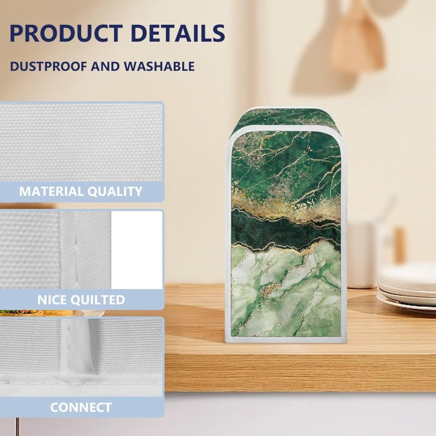 Green Marble Can Opener Cover