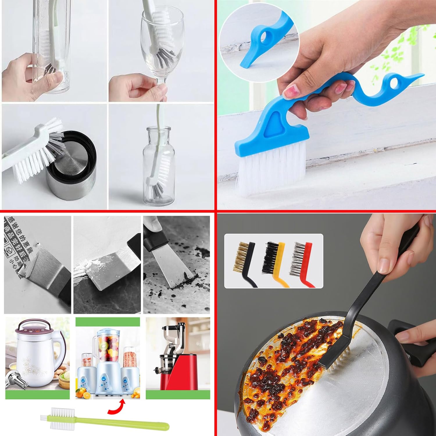 12-Piece Ultimate Crevice Cleaning Brush Kit