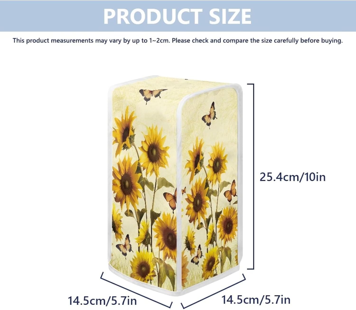 Sunflower Butterfly Electric Can Opener Dust Cover