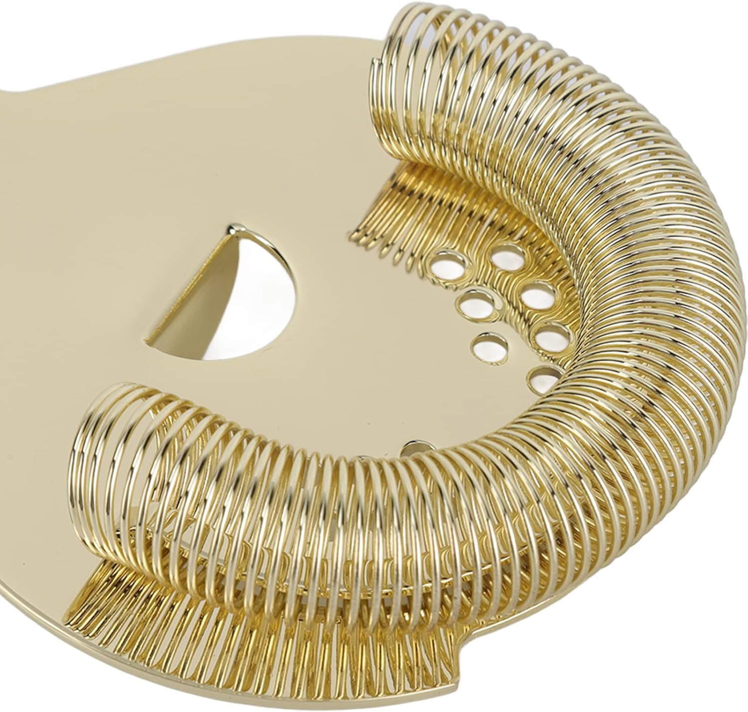 Noonedibs Stainless Steel Cocktail Strainer Professional Design Gold