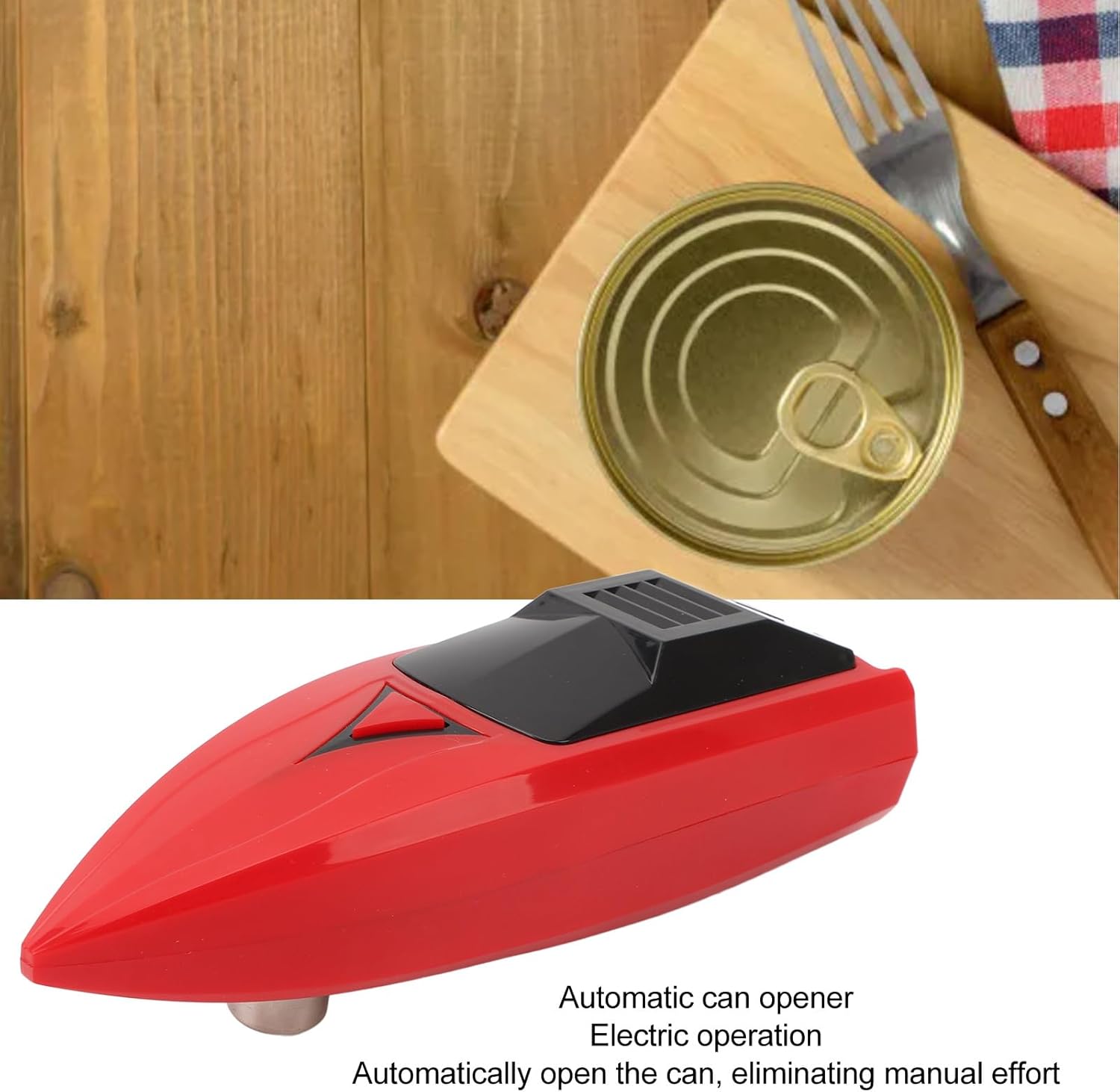 SUNFECILI Electric Jar Opener Red Black
