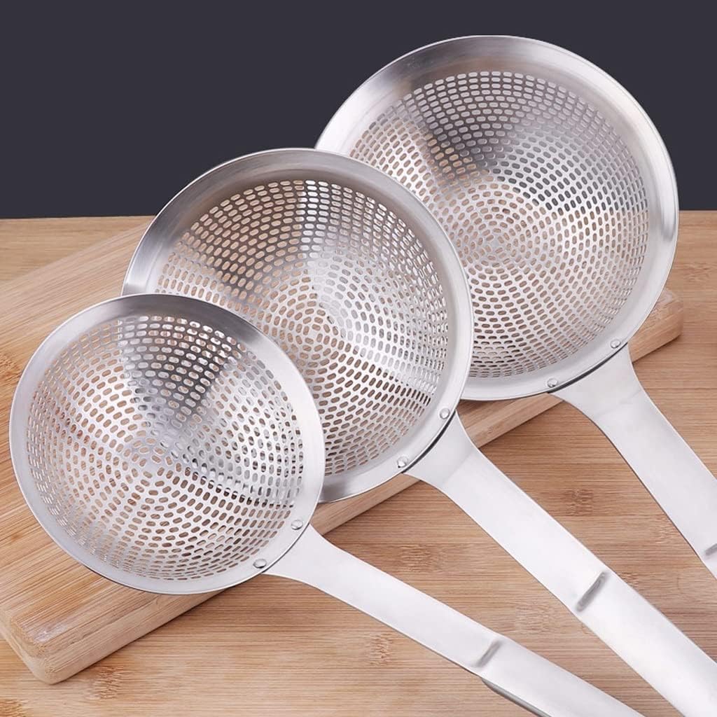 Stainless Steel Skimmer Spoon with Ergonomic Design