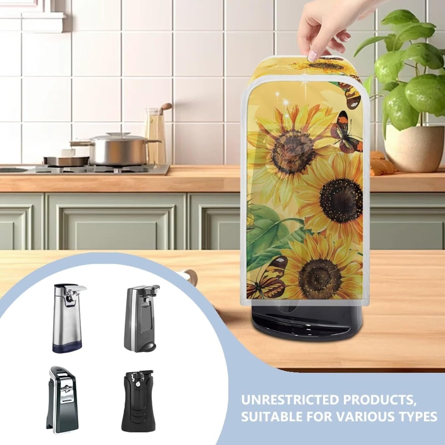 ZOUTAIRONG Sunflower Electric Can Opener Cover