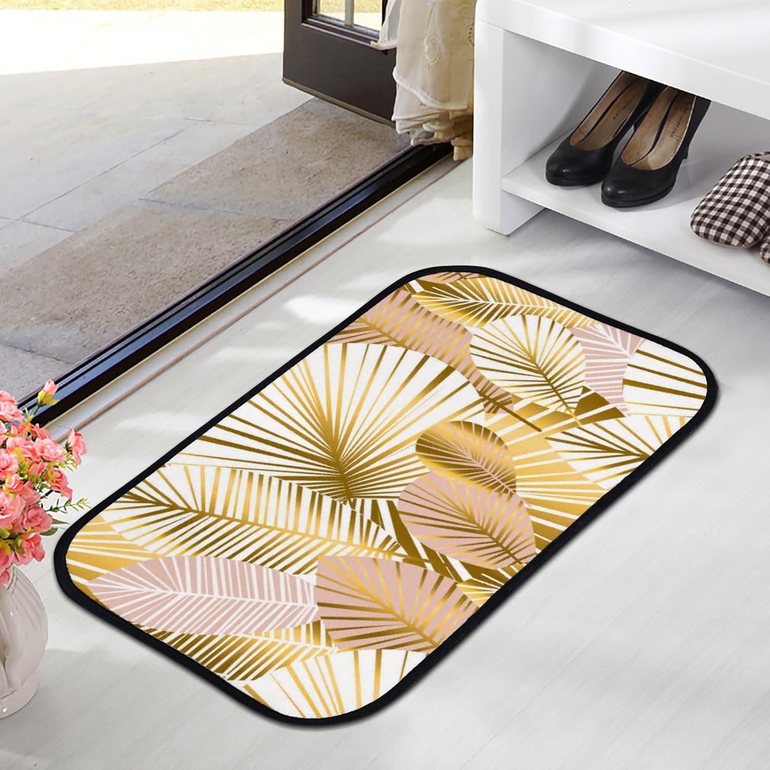 Bath Mat Gold Pale Rose