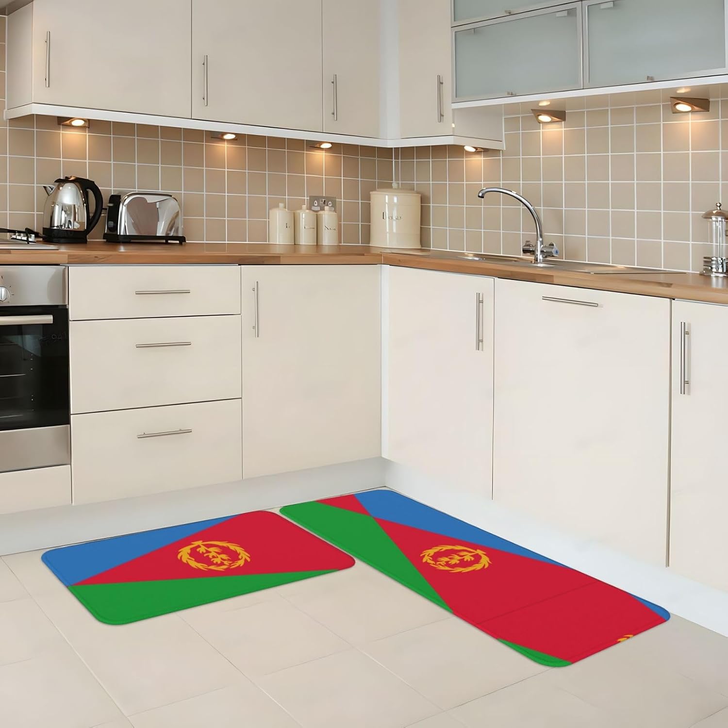 Eritrean Flag Kitchen Mats Perfect for everyday use