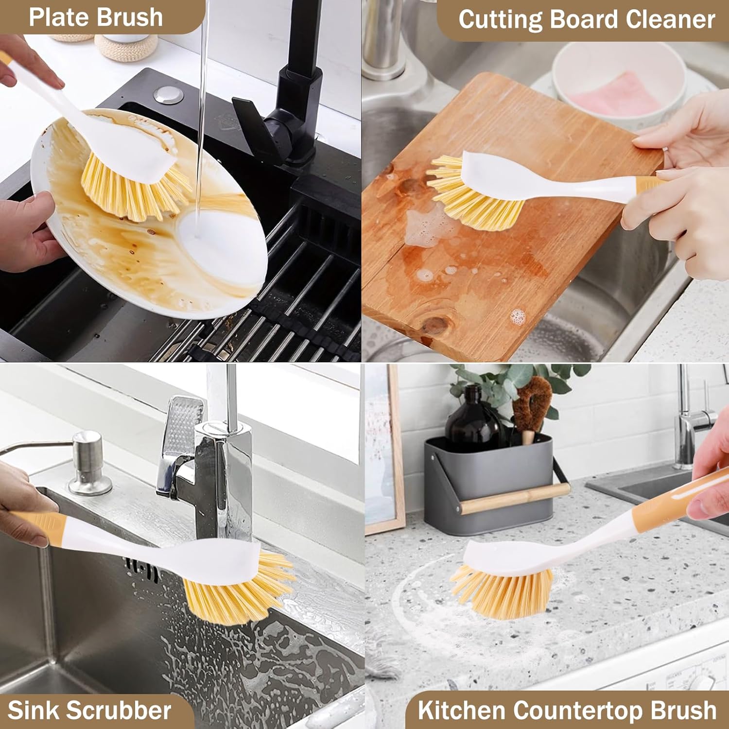 Durable Kitchen Dish Brush Set