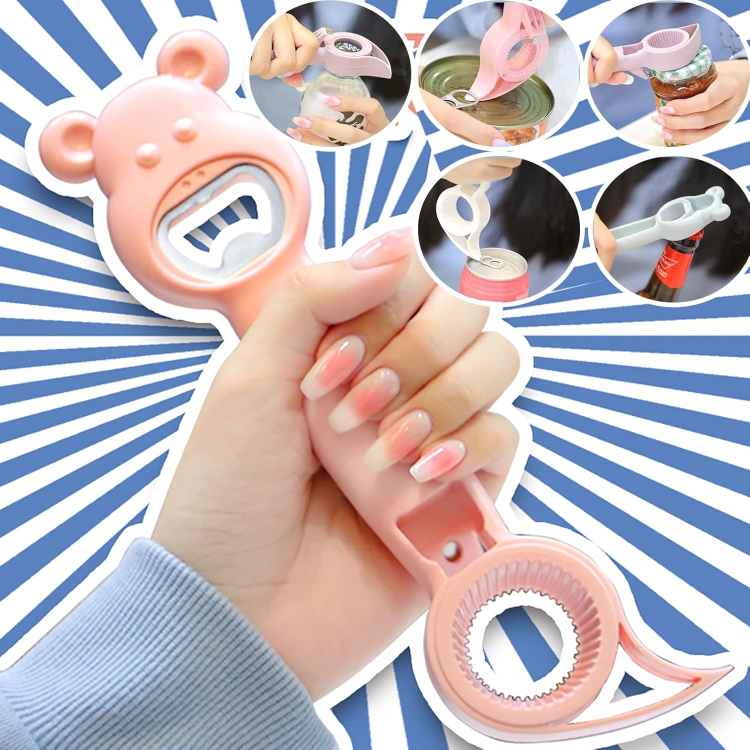 4-in-1 Jar Opener for Arthritic Hands and Seniors