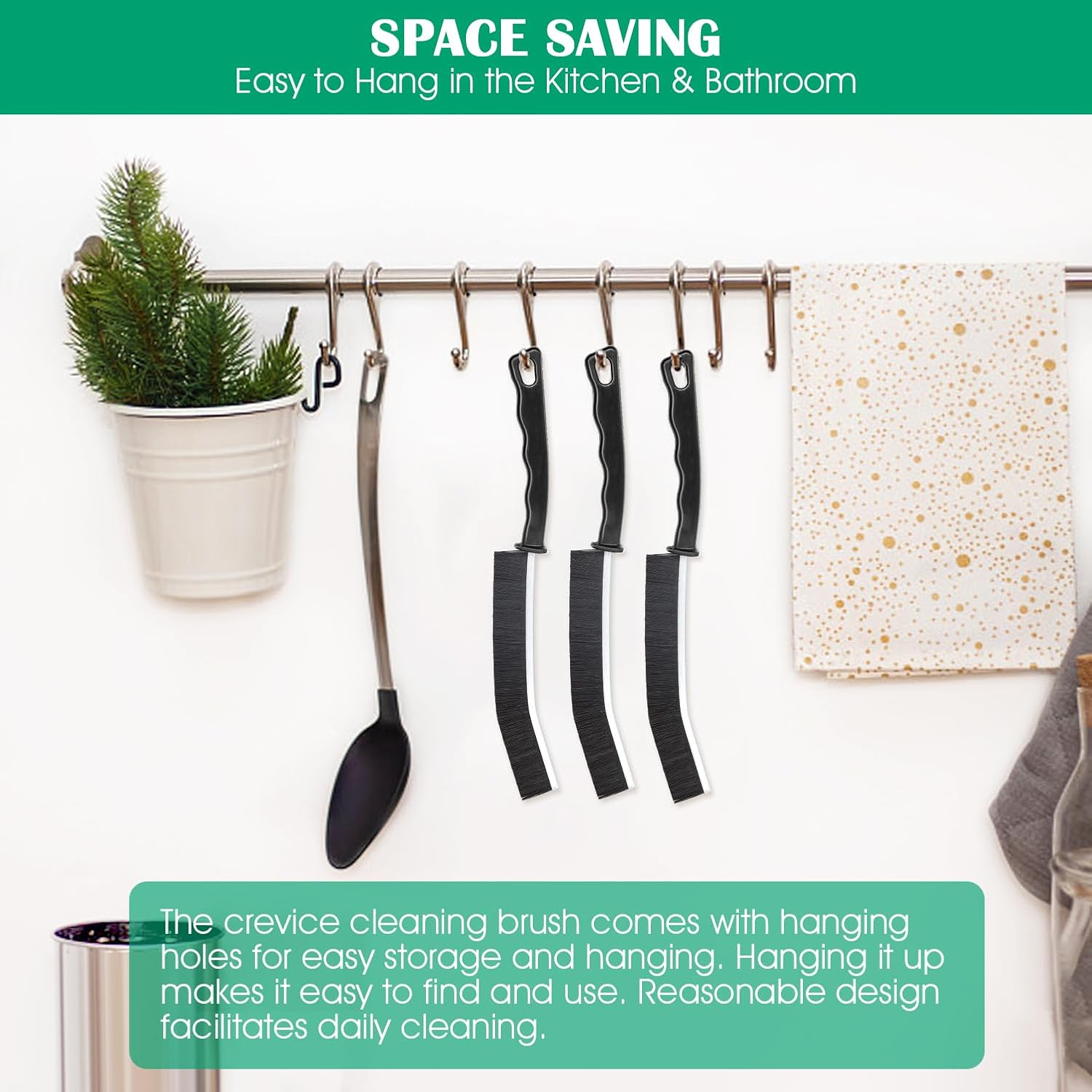 Ztarmau Crevice Cleaning Brush 3-Piece Set