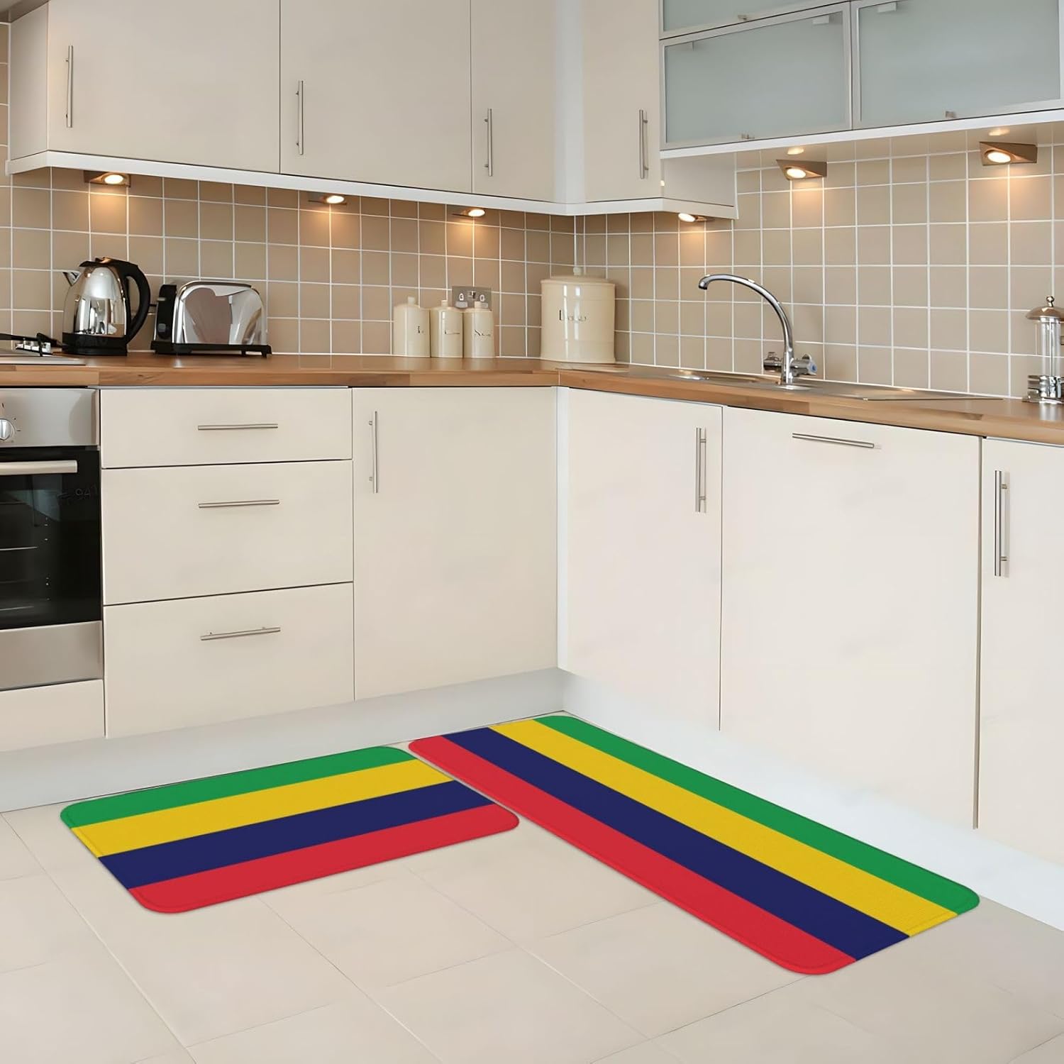 Versatile and Stylish Kitchen Floor Mat Set