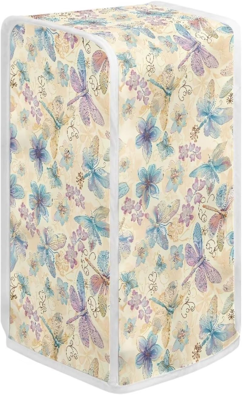 Dragonfly Floral Can Opener Cover Anti-Stain