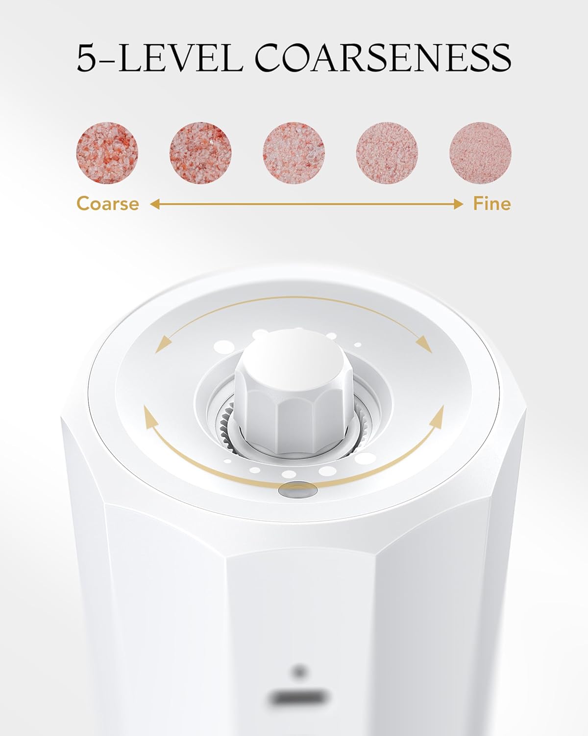 FORLIM 2-Speed Electric Salt and Pepper Grinder Set