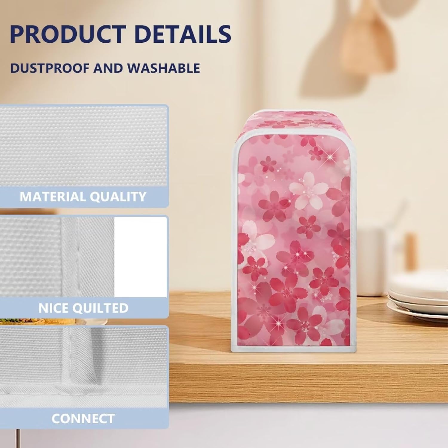 Skip the Spill Pink Floral Can Opener Cover by Mintulipy