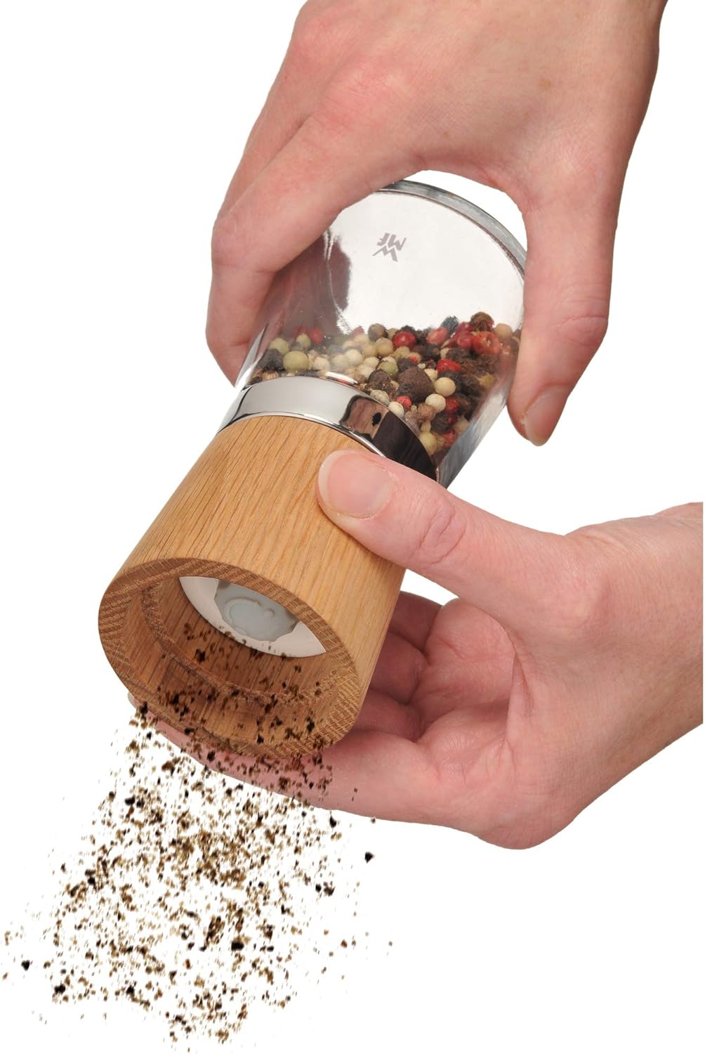 Durable Stylish WMF 2-Piece Salt Pepper Mills with Easy Storage