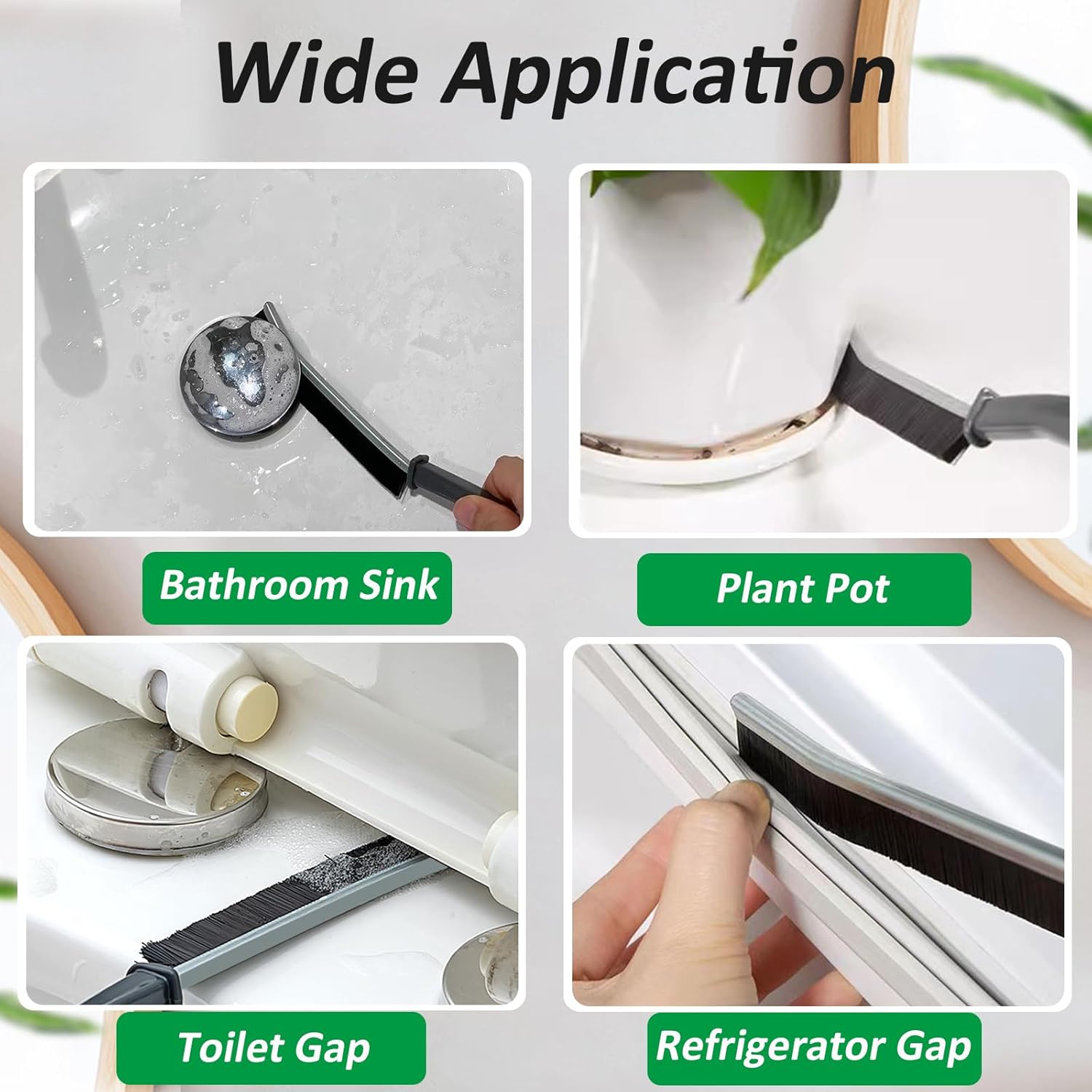 TOSKEAFI Crevice Cleaning Brush for Small Spaces 4-Piece Set