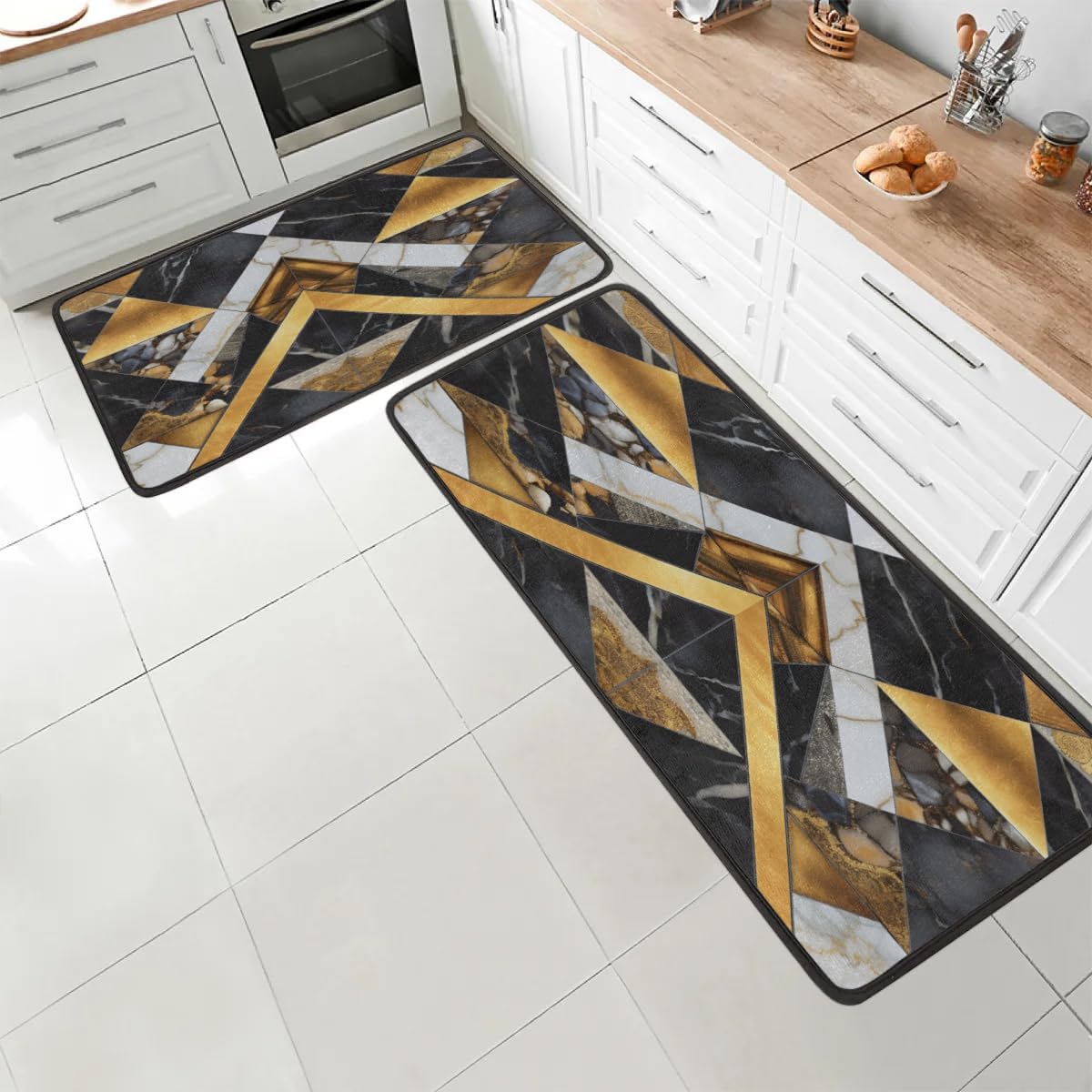 Marble Mountains 2-Piece Anti Fatigue Kitchen Mats