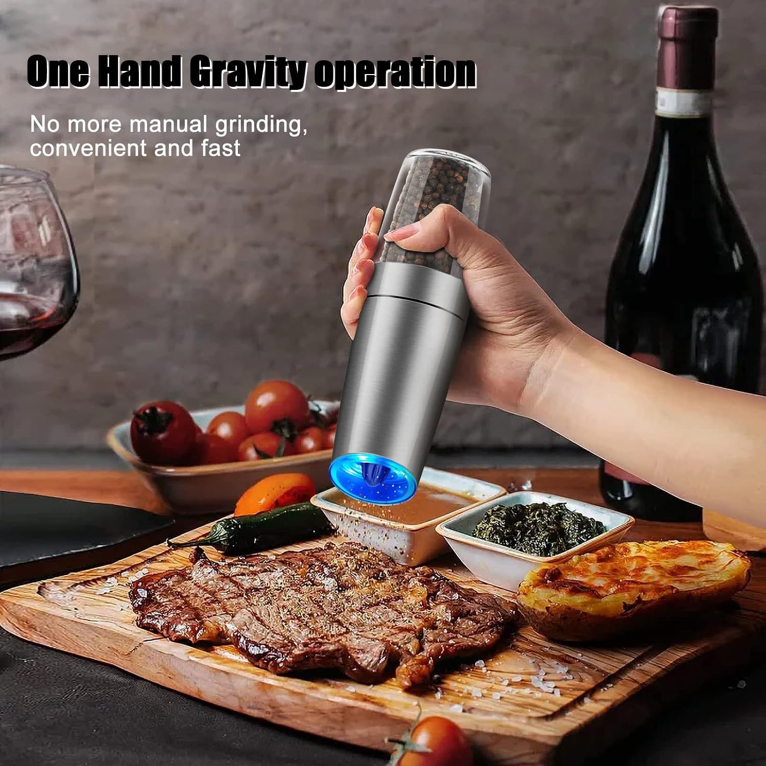 Enutogo Electric Salt Pepper Mill Set