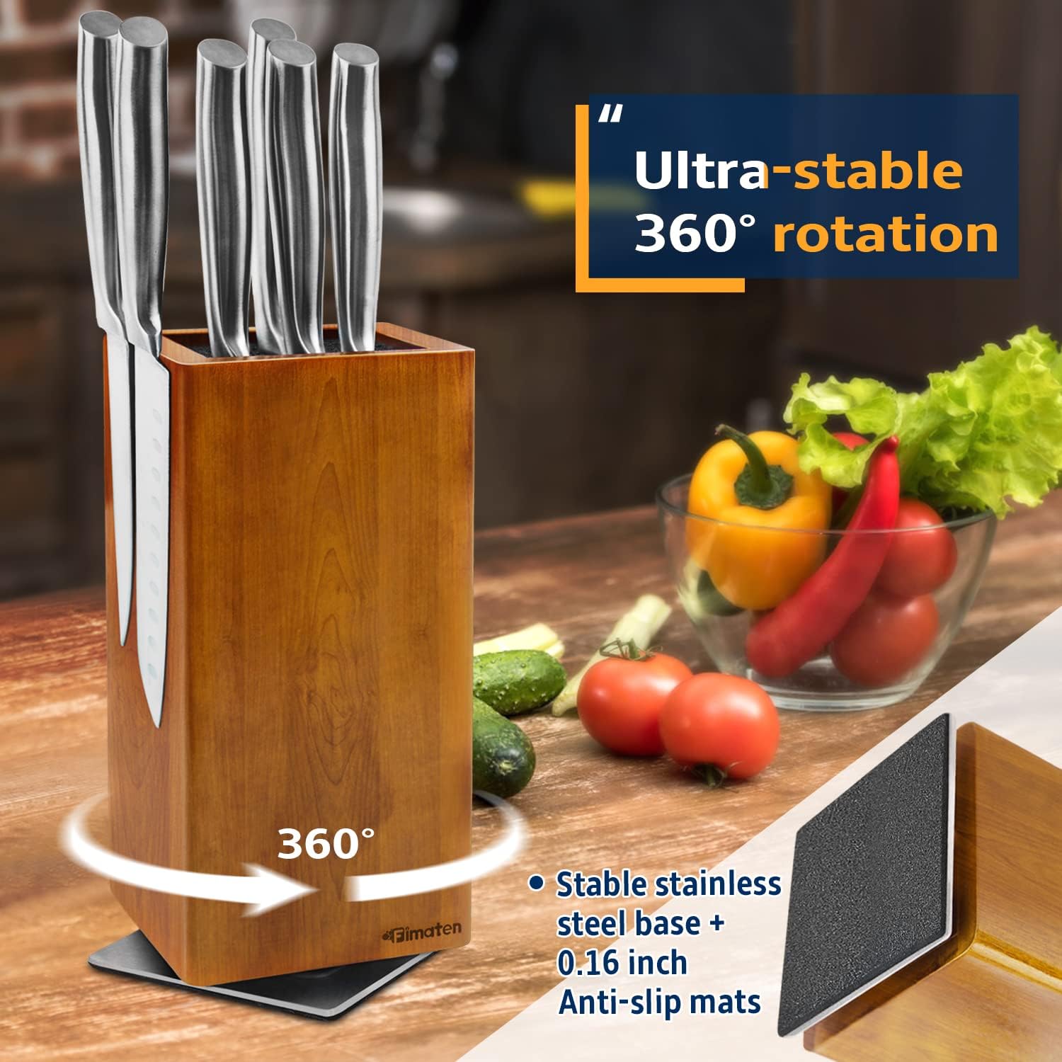 Universal Magnetic Knife Block