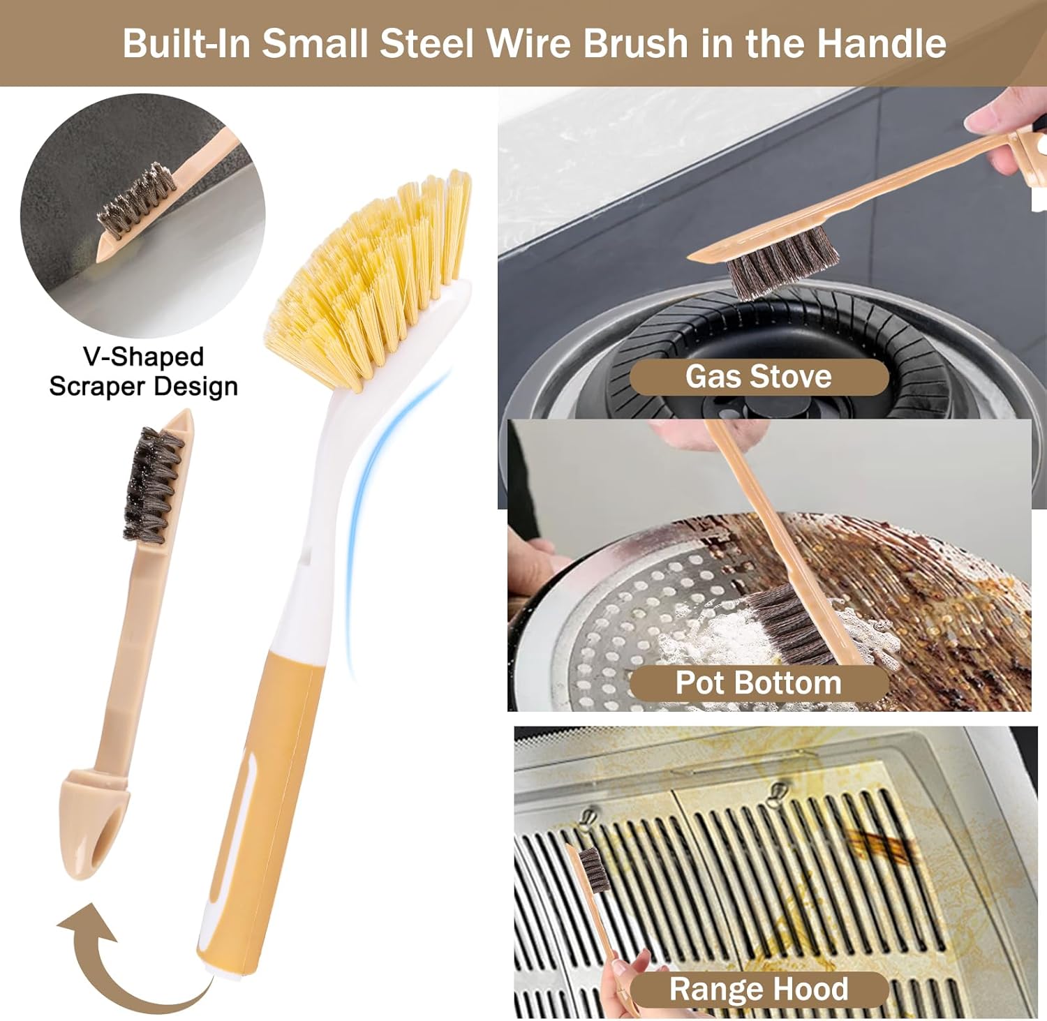 Durable Kitchen Dish Brush Set
