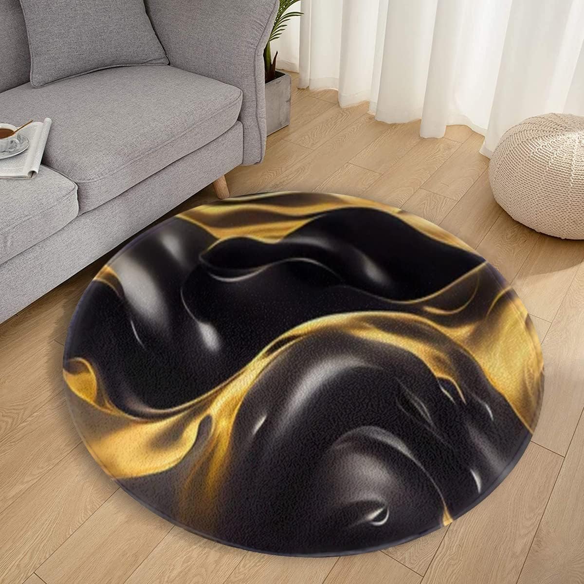 Circular Rug Soft Non-Slip Durable