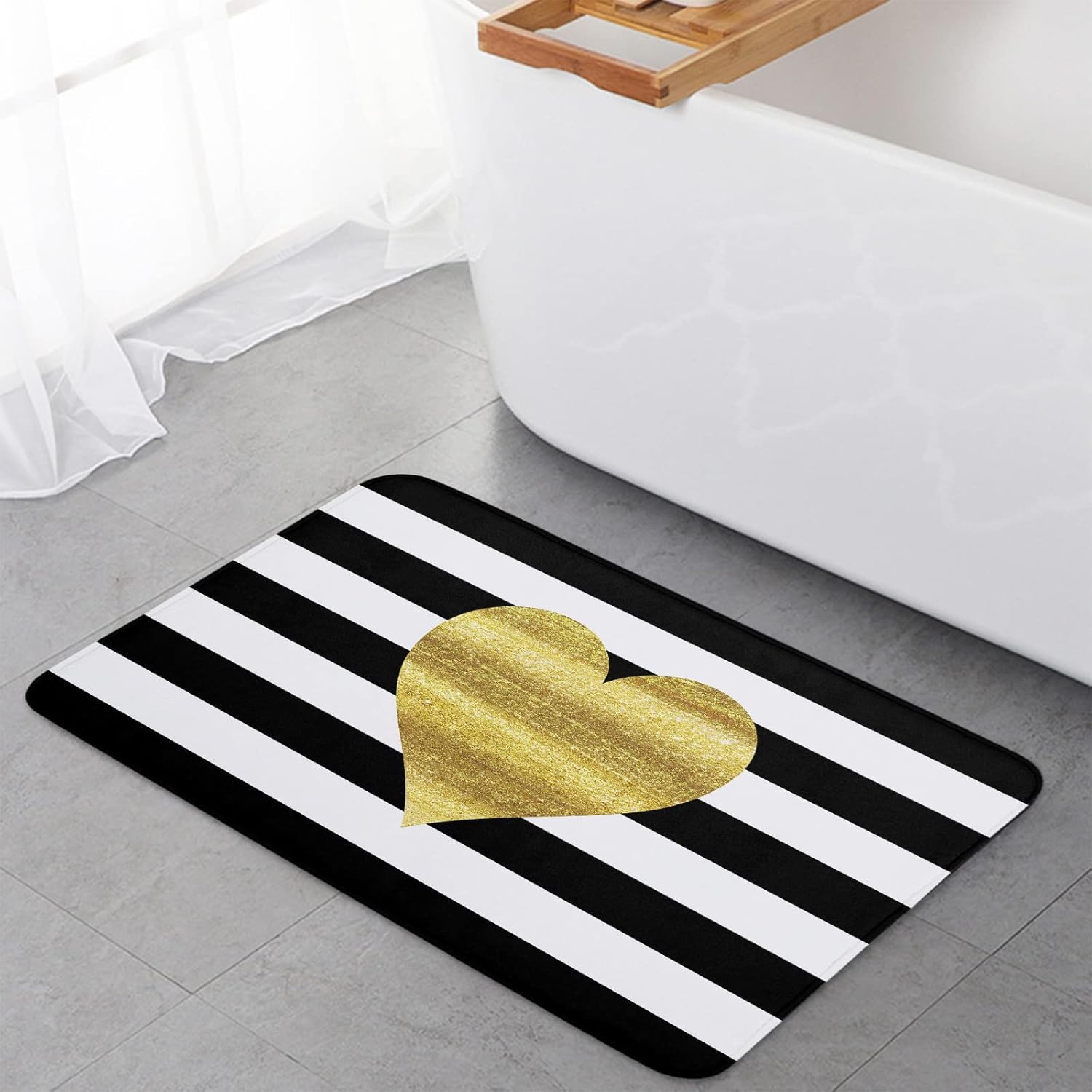 Heart-Shaped Kitchen Mats for Valentines Day