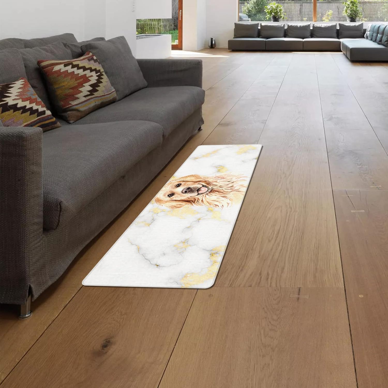 Golden Retrievers Kitchen Floor Mats