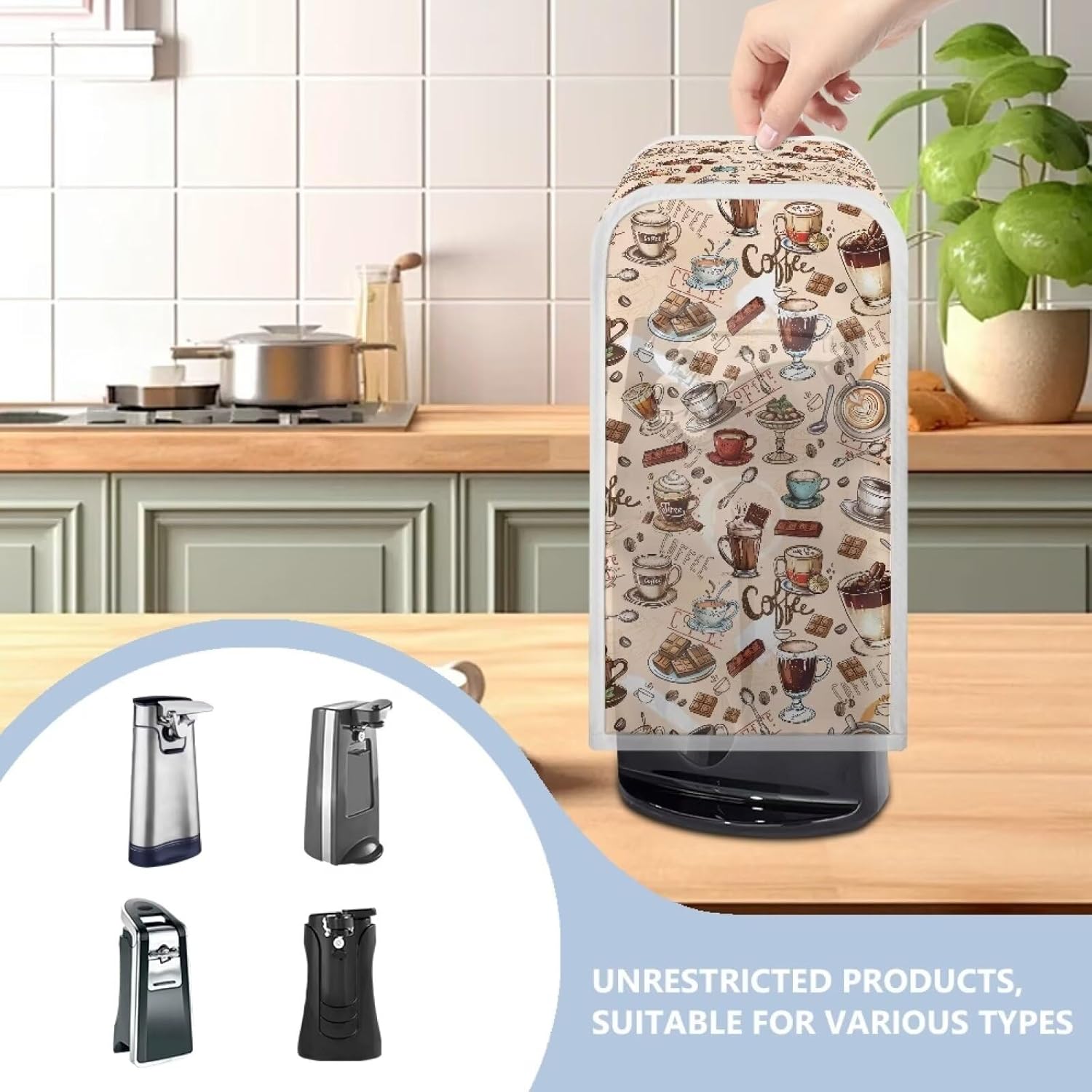 Fuojuvelie Coffee Electric Can Opener Cover Dustproof