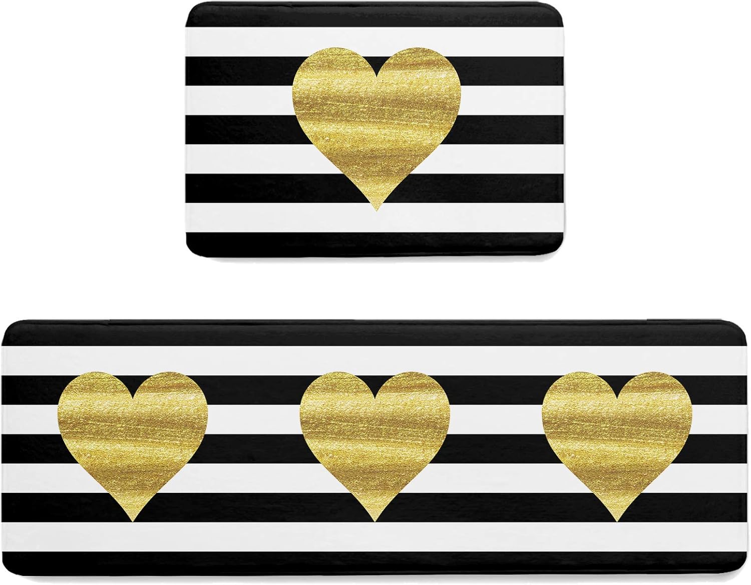 Heart-Shaped Kitchen Mats for Valentines Day