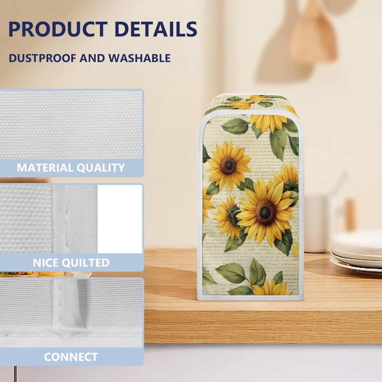Sunflowers Square Can Opener Cover