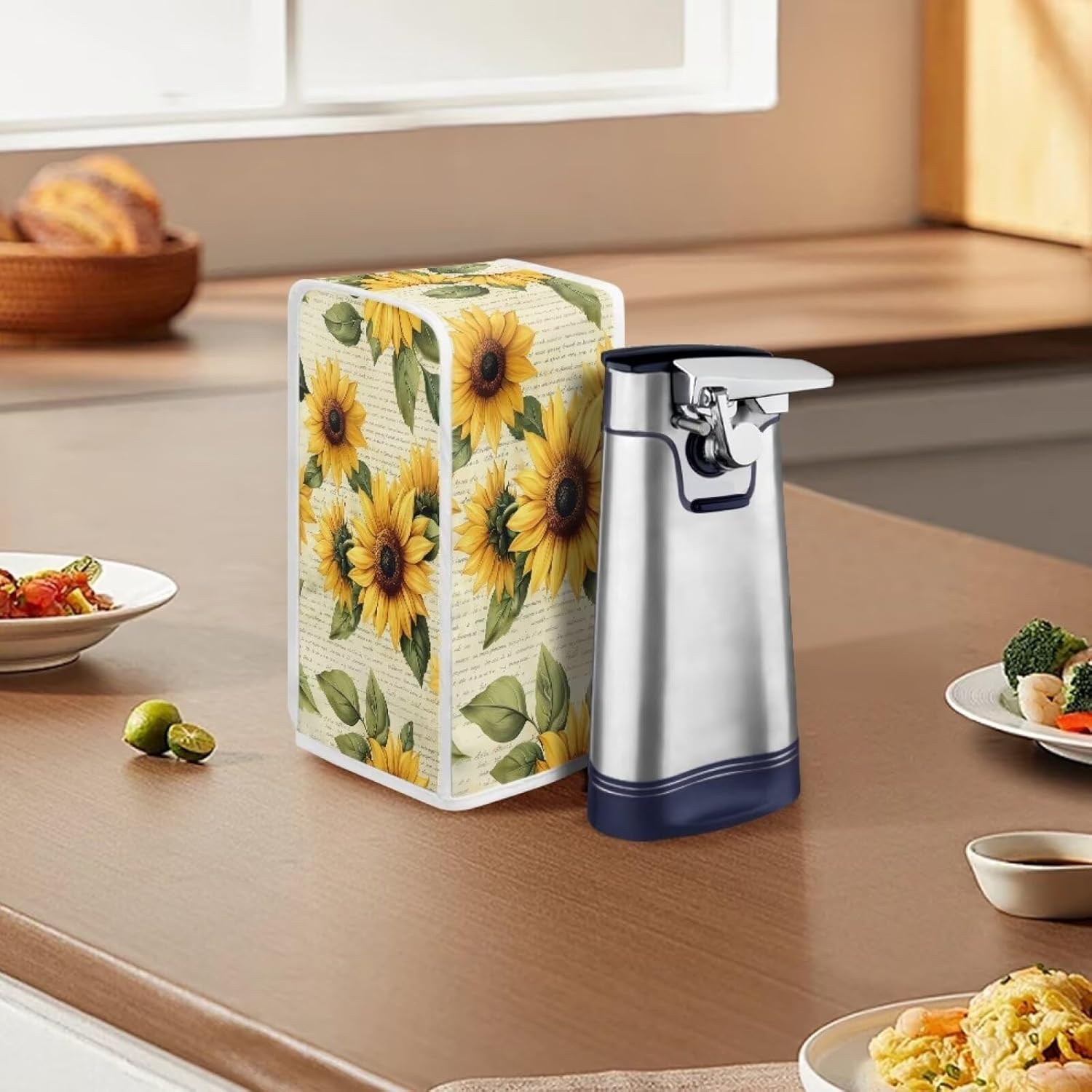 Sunflowers Square Can Opener Cover
