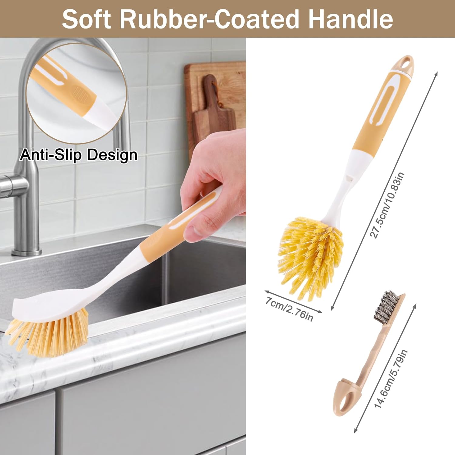 Durable Kitchen Dish Brush Set
