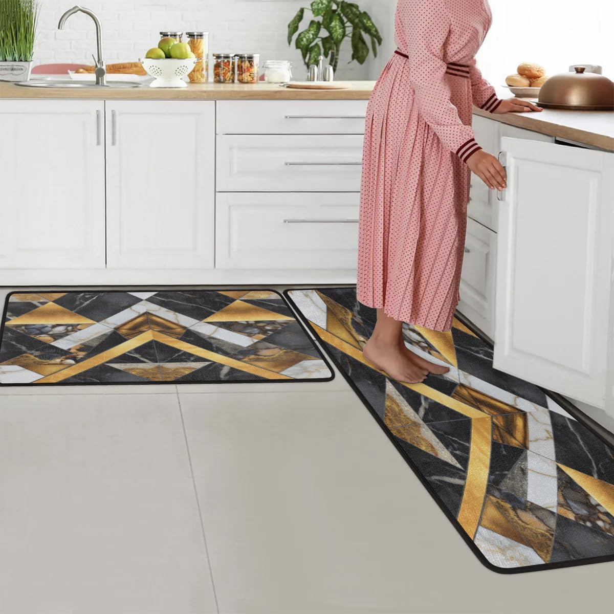 Marble Mountains 2-Piece Anti Fatigue Kitchen Mats