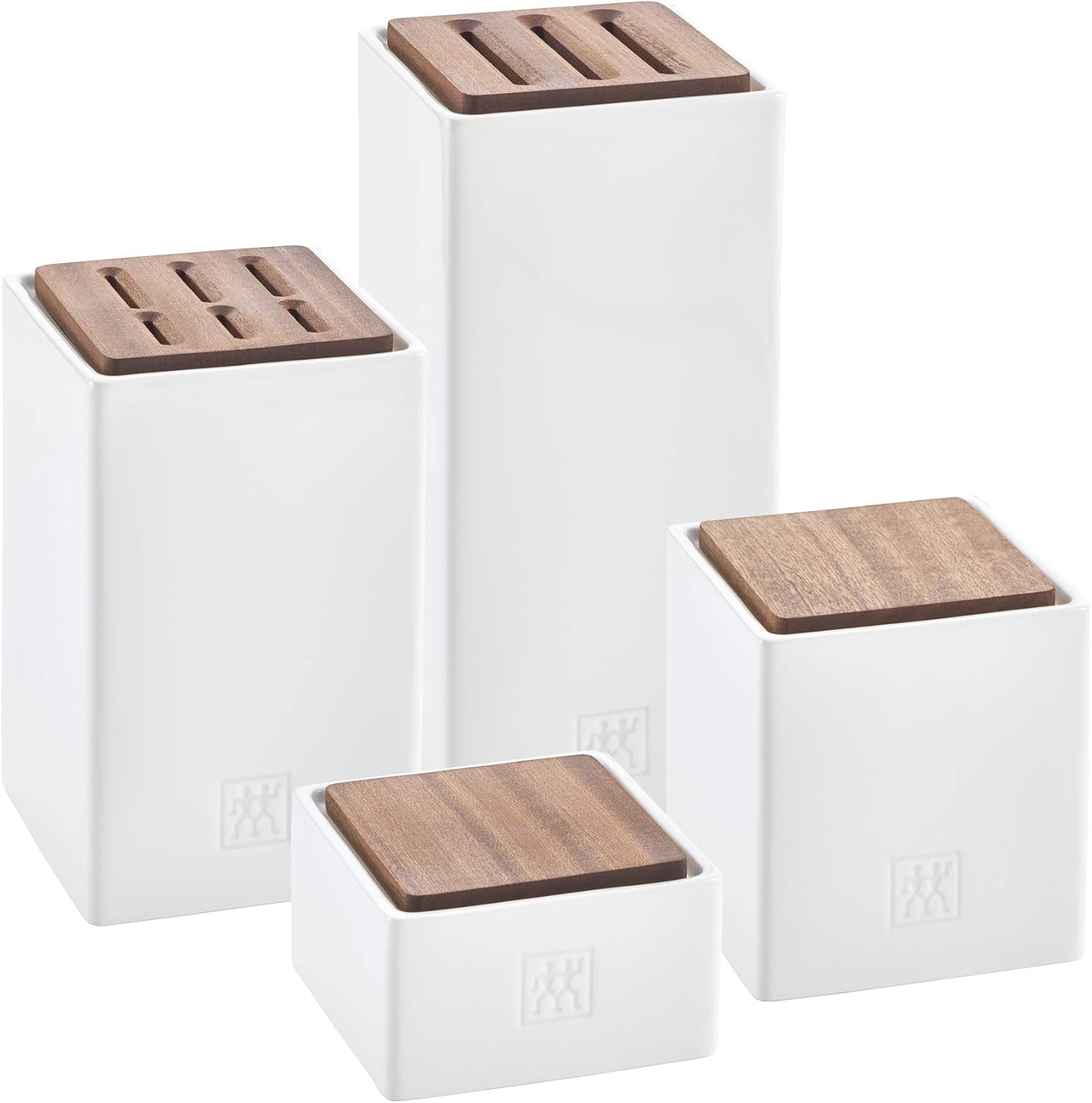 ZWILLING Ergonomically Designed Ceramic Kitchen Storage Set of 4 White