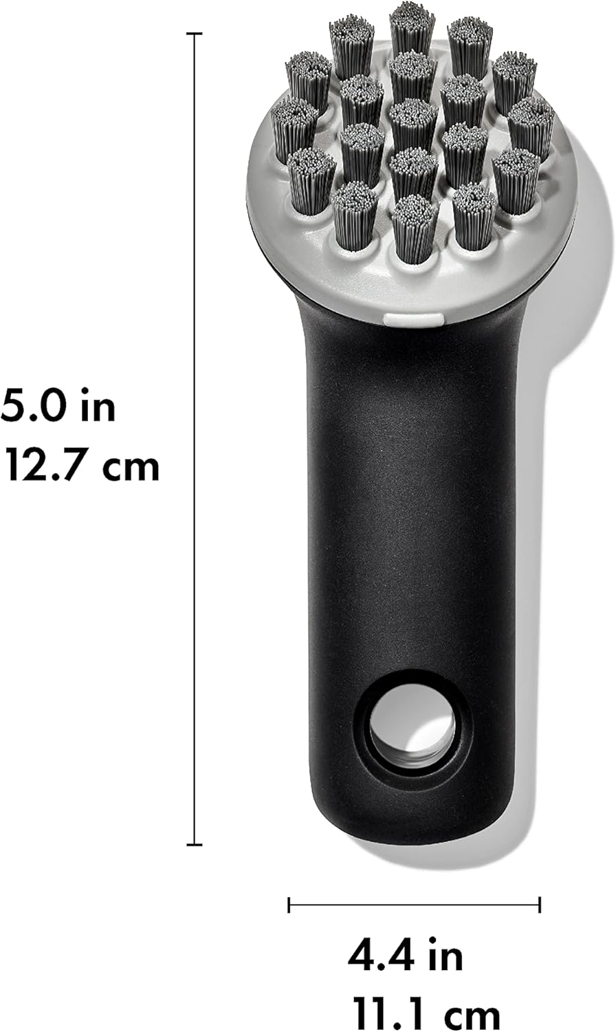 Oxo Good Grips Cast Iron Brush Stainless Steel Scraper Chopper Bundle