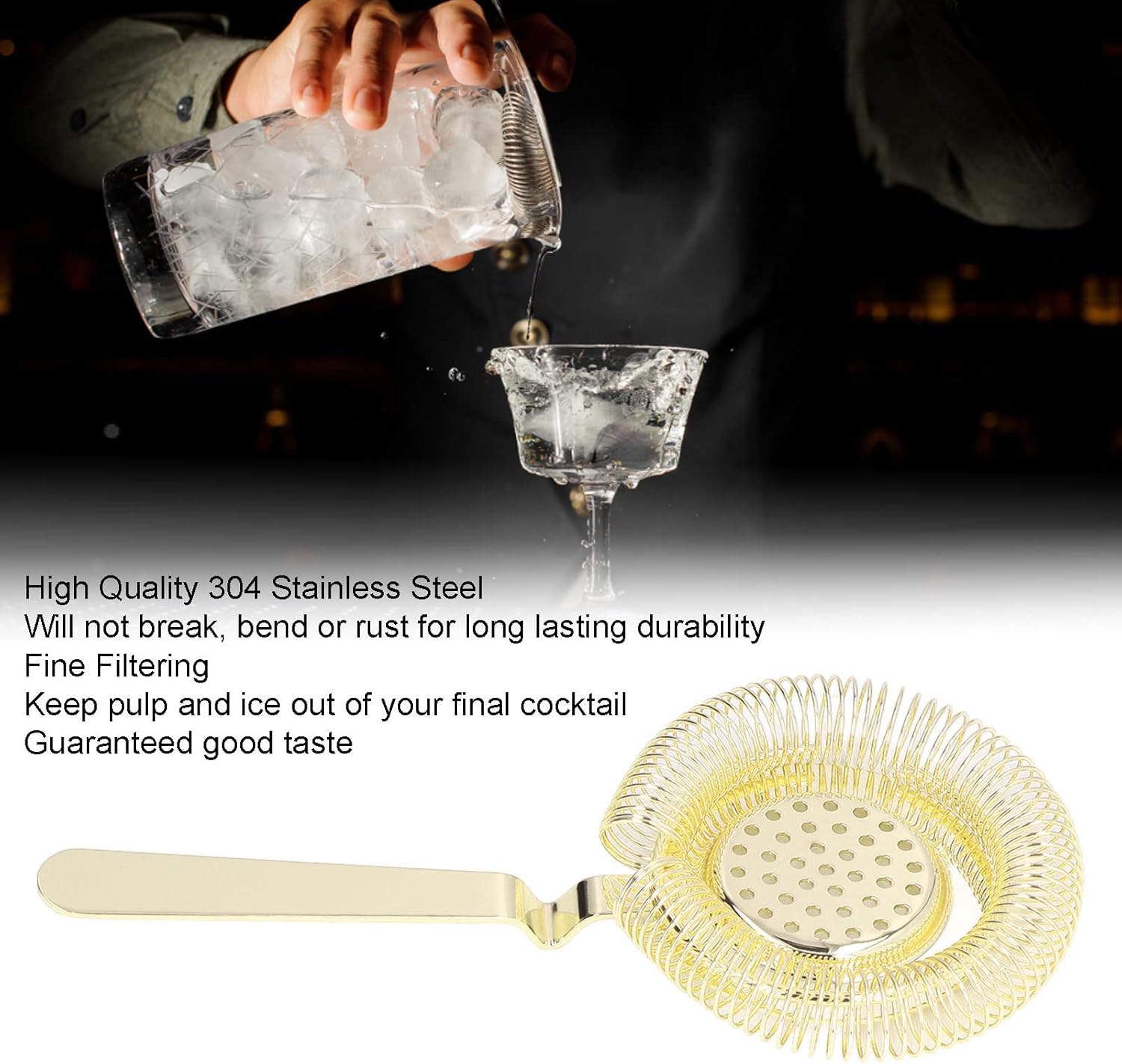 Perfectly Smooth Bar Strainer for Professionals