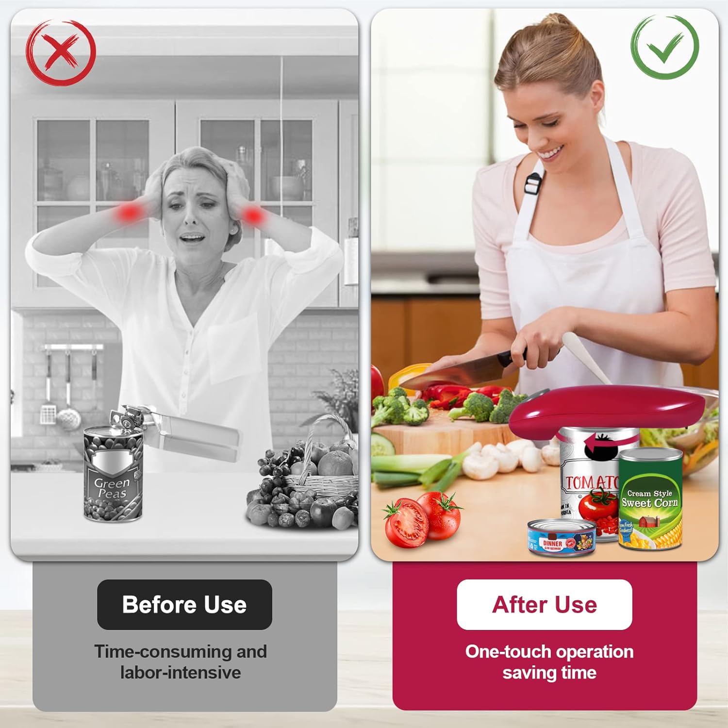 One Touch Electric Can Opener for Seniors
