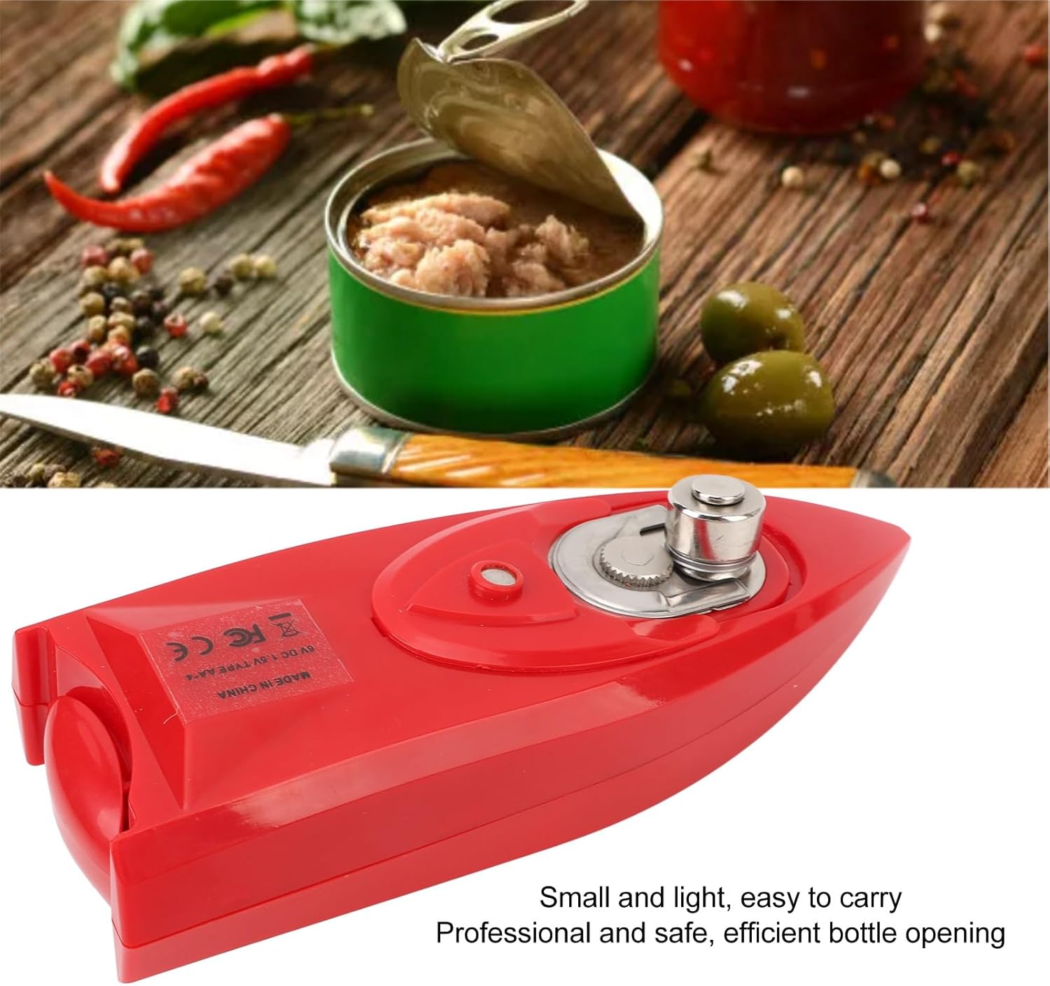Powerful Jar Opener for Kitchen Gadget Weak Hands Seniors RedBlack