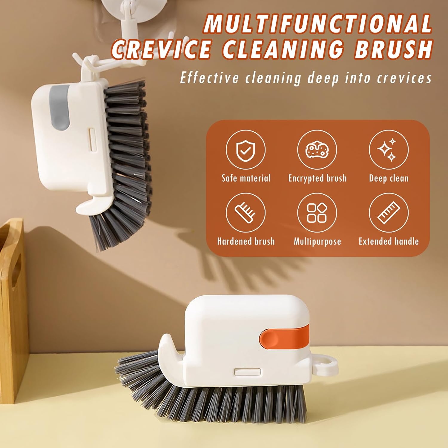 3-in-1 Groove Cleaning Brush for Windows and Doors