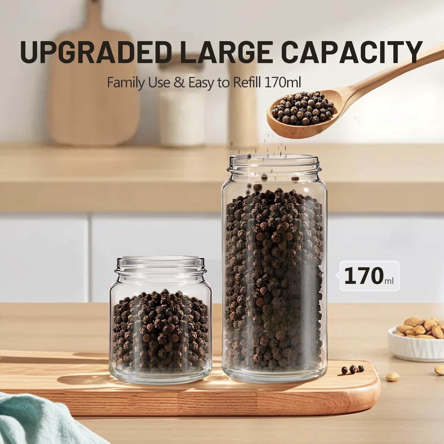 Gravity Electric Salt Pepper Grinder Set