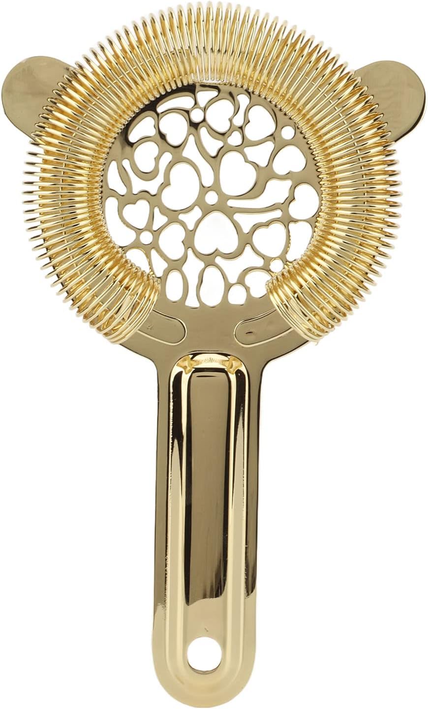 CDQL Stainless Steel Cocktail Strainer - Professional Bartending Tool for Home Kitchen