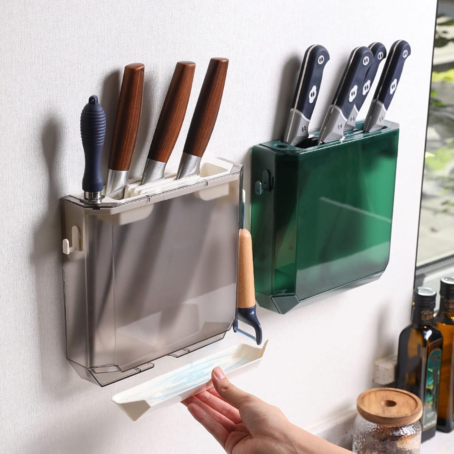 HEEPDD Wall Mounted Knife Storage Rack Modern Minimalist Design