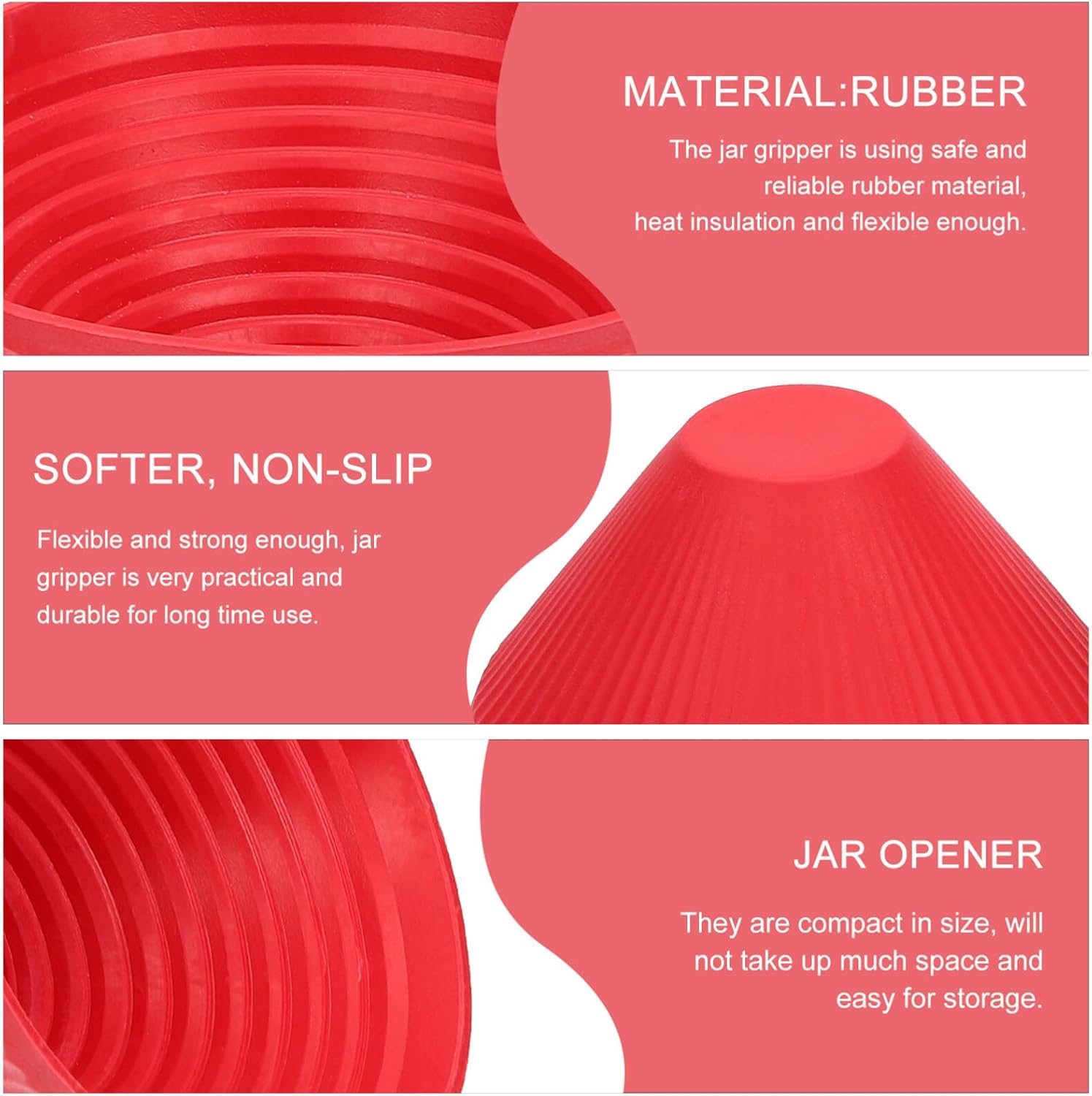 Luxshiny 6pcs Jar Opener Set