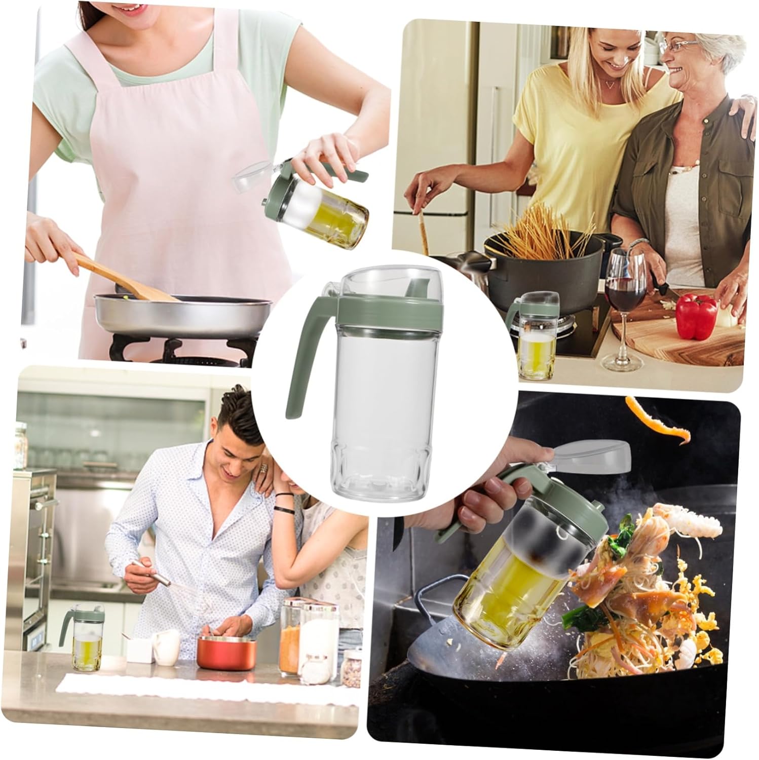 VOSAREA 2-Piece Oil and Vinegar Dispenser Set
