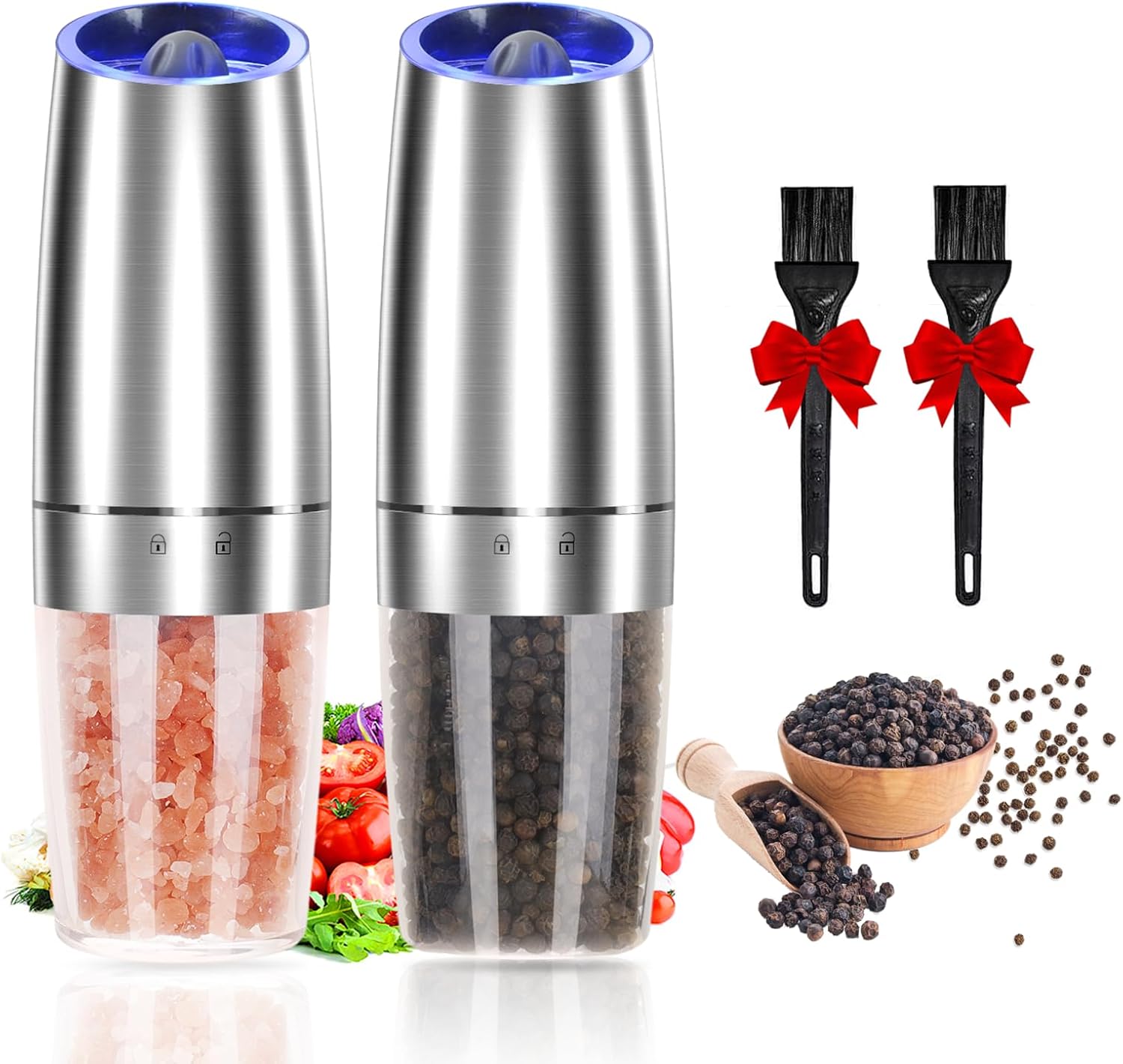 Easy Salt Pepper Grinder Set