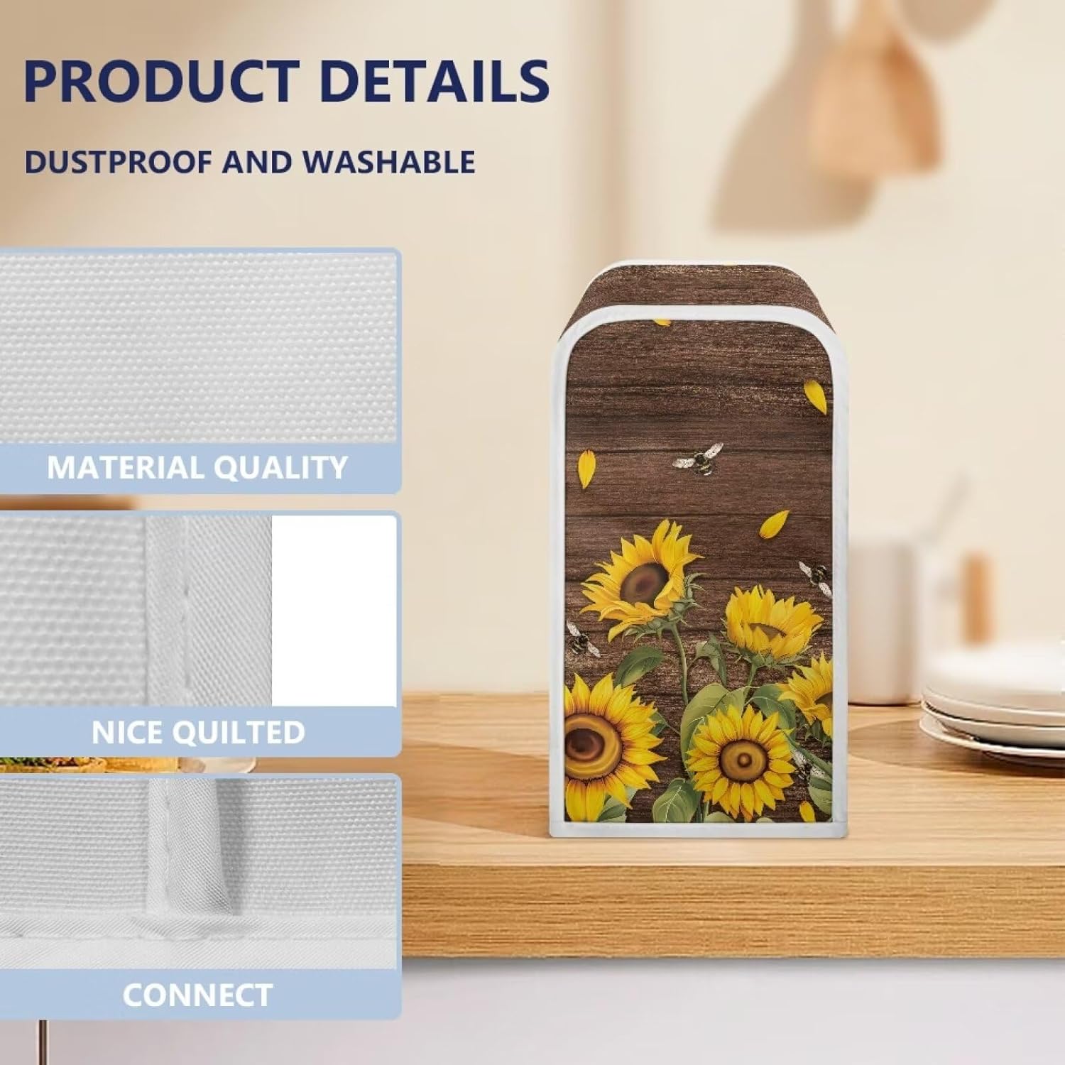 Fuojuvelie Sunflower Dust-Proof Can Opener Cover