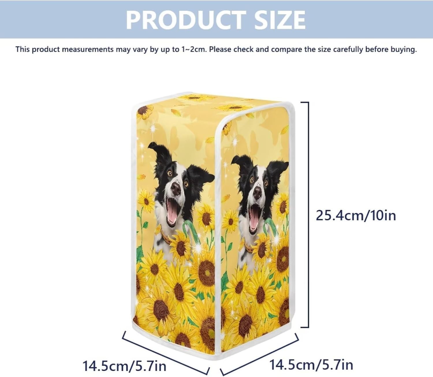 Sturdy Electric Can Opener Cover with Pug Print Protection