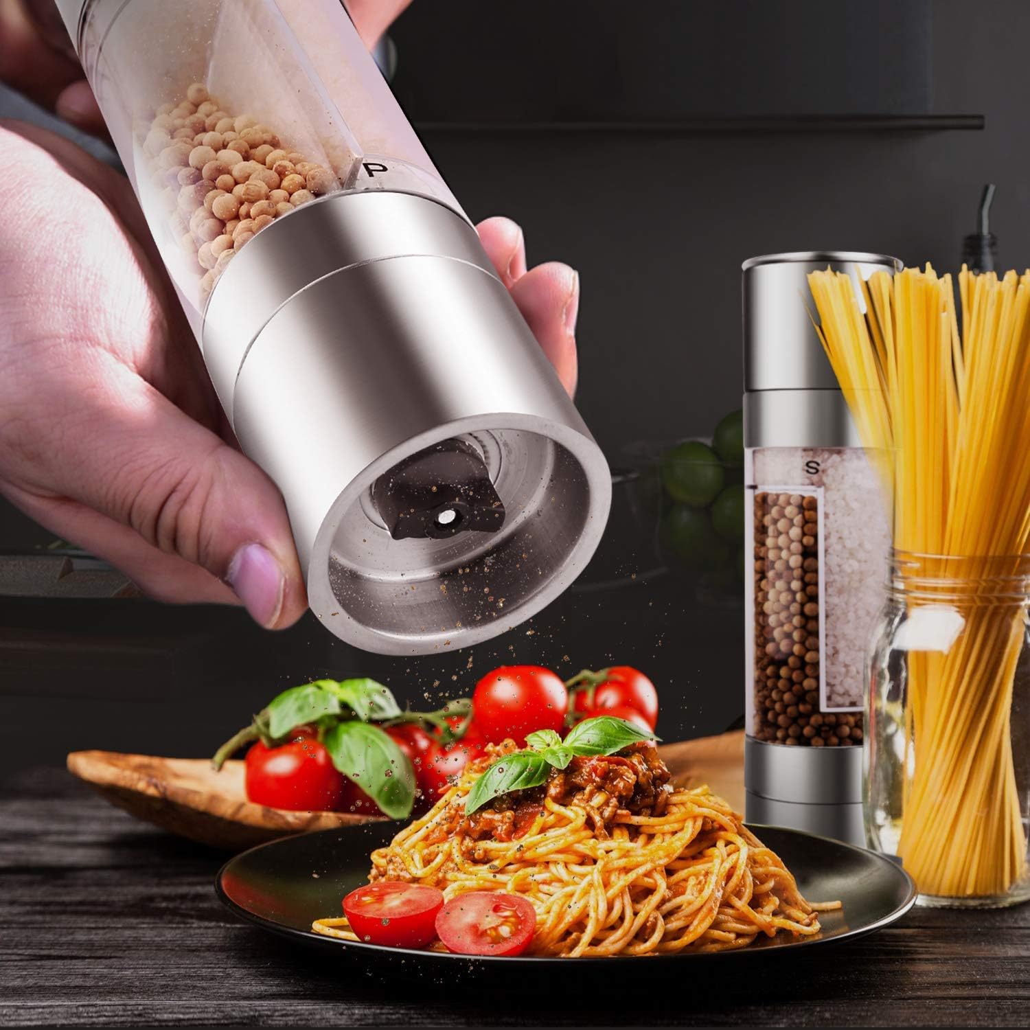 Mixoo 2-in-1 Salt Pepper Grinder