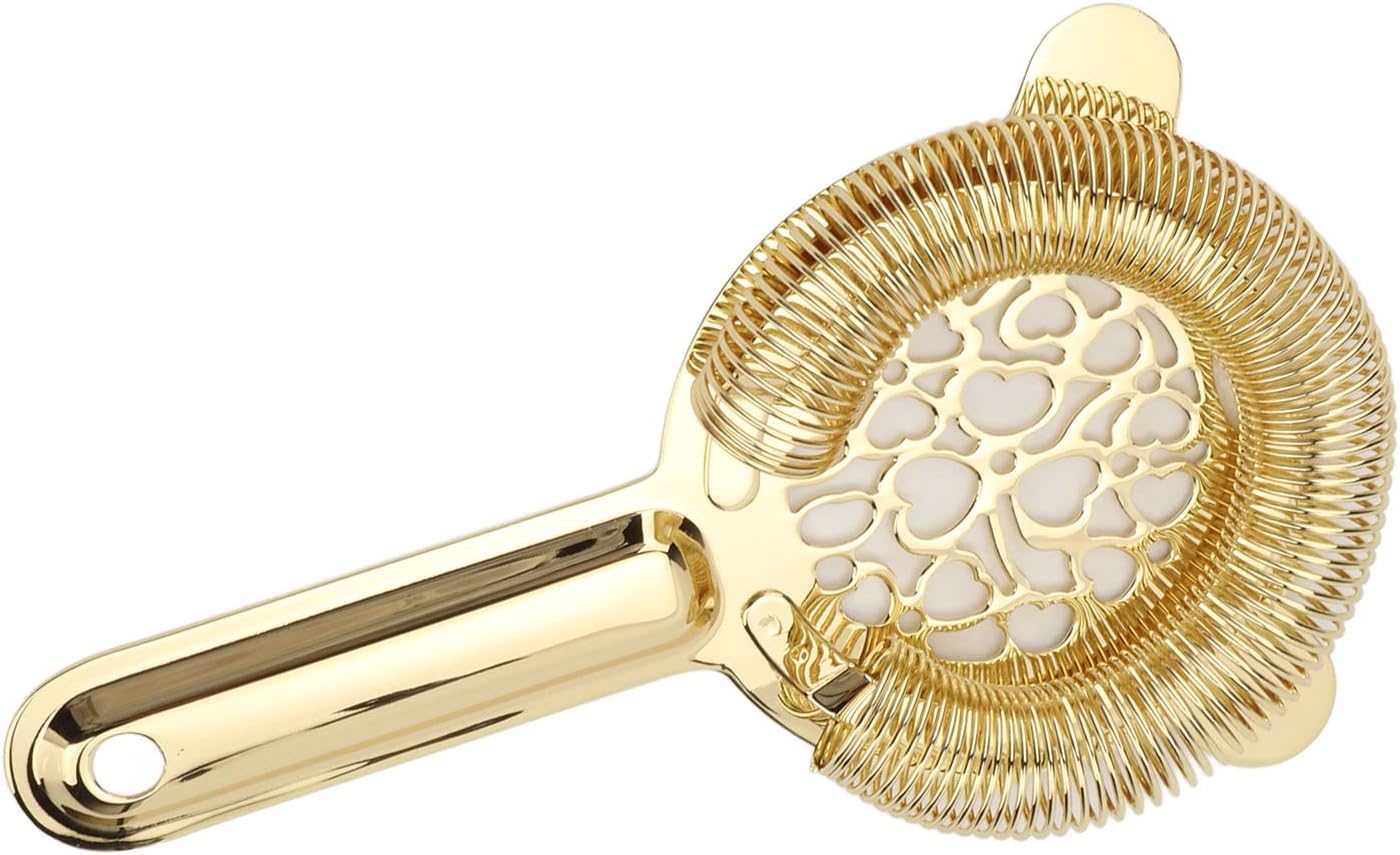 CDQL Stainless Steel Cocktail Strainer - Professional Bartending Tool for Home Kitchen